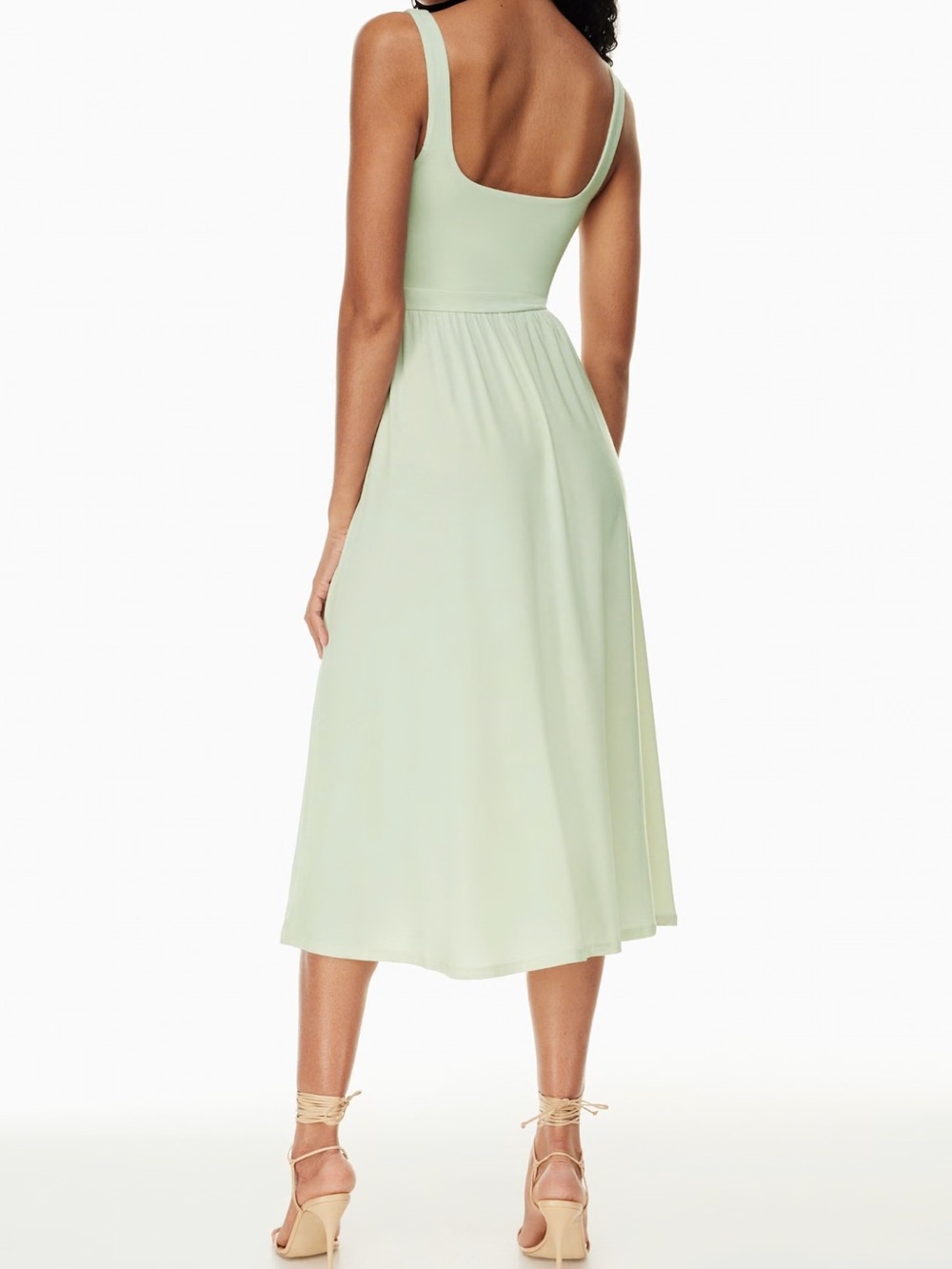 Aritzia Market Slit Dress in Rainwash Green - Picture 4 of 5